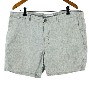 Goodfellow & Co. Mens Light Gray Linen Bermuda Shorts Size 38 10651